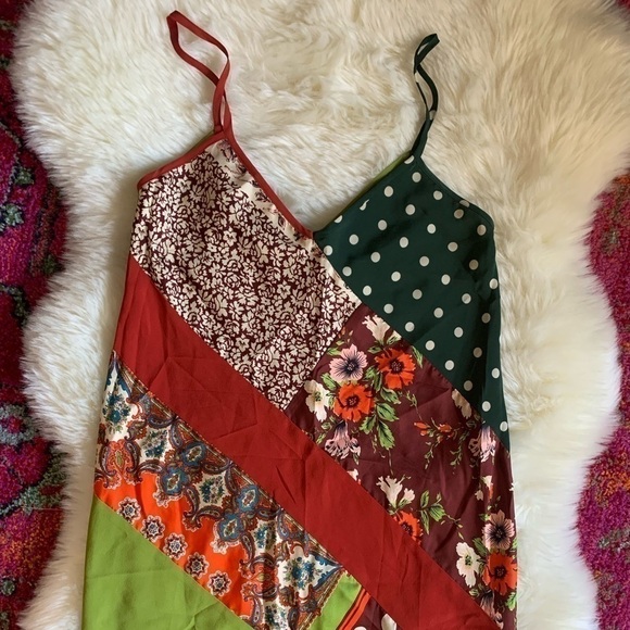 Jean PAUL GAULTIER CLASSIQUE Vintage Retro 90’s Silk Abstract/Floral Maxi Dress - Picture 10 of 15